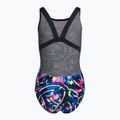 Speedo Digital Allover Leaderback gyermek egyrészes fürdőruha kék/fekete 8-1237714743 2