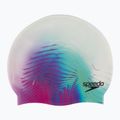 Speedo Digitális nyomtatott fehér és lila sapka 8-1352414649