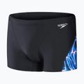 Férfi Speedo Allover Digi V-Cut úszó boxeralsó fekete/kék 5