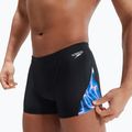 Férfi Speedo Allover Digi V-Cut úszó boxeralsó fekete/kék 10