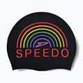 Speedo Nyomtatott szilikon pride szivárványos úszósapka 2