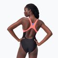 Speedo Zip Colorblock női egyrészes fürdőruha antracit 2