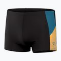 Férfi Speedo Dive fekete/sötét teal/mandarin Peel úszó boxeralsó