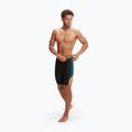 Férfi Speedo Dive fekete/sötét teal/mandarin hámló fürdőnadrág 4