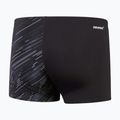 Férfi Speedo Hyperboom V-Cut fekete/usa charcoal/fehér úszó boxeralsó 2