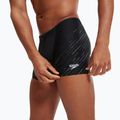 Férfi Speedo Hyperboom V-Cut fekete/usa charcoal/fehér úszó boxeralsó 7