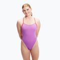 Speedo Solid Tie Back női egyrészes fürdőruha édes lila/ görögdinnye 6