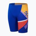 Speedo Placement V Cut Digital gyermek úszódzsem true kobalt/ görögdinnye/sweep lila