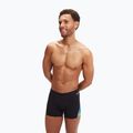 Férfi Speedo Allover Digital V-Cut Aquashort úszó boxeralsó fekete/igazi kobalt 5