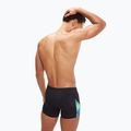 Férfi Speedo Allover Digital V-Cut Aquashort úszó boxeralsó fekete/igazi kobalt 6