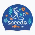 gyermek úszósapka Speedo Junior Printed Silicone zafre blue/white 2