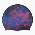 gyermek úszósapka Speedo Reversible Slogan Junior starburst true cobalt/flare pink
