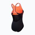 Speedo Placement Laneback egyrészes fürdőruha fekete/sirénpiros/szilva dandy 2