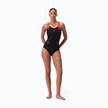 Speedo Placement Laneback egyrészes fürdőruha fekete/sirénpiros/szilva dandy 7