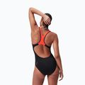 Speedo Placement Laneback egyrészes fürdőruha fekete/sirénpiros/szilva dandy 8