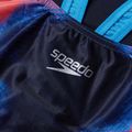 Egyrészes fürdőruha Speedo Placement Digital Powerback true navy/siren red/punch blue 3