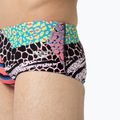 Férfi úszónadrág Speedo 13.5 cm Allover Training Club Brief black/matcha green/siren red 5