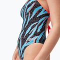 Egyrészes fürdőruha Speedo Allover Digital Lattice Tie-Back black/picton blue/siren red 6