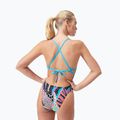 Egyrészes fürdőruha Speedo Allover Digital Tie Back black/matcha green/siren red 5
