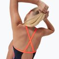 Női egyrészes fürdőruha Speedo Allover Fixed Crossback true navy/siren red/punch blue 10