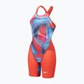 Női egyrészes versenyúszóruha Speedo Fastskin LZR Pure Valor 2.0 Openback Kneeskin flame red/picton blue