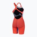 Női egyrészes versenyúszóruha Speedo Fastskin LZR Pure Valor 2.0 Openback Kneeskin flame red/picton blue 2
