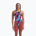 Női egyrészes versenyúszóruha Speedo Fastskin LZR Pure Valor 2.0 Openback Kneeskin flame red/picton blue 6