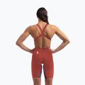 Női egyrészes versenyúszóruha Speedo Fastskin LZR Pure Valor 2.0 Openback Kneeskin flame red/picton blue 7