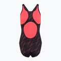 Speedo HyperBoom Allover Medalist fekete/plum dandy/siren piros egyrészes fürdőruha 2