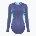 Speedo női egyrészes fürdőruha hosszú ujjú panel hapuna kék