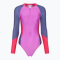 Speedo Colour Block női egyrészes fürdőruha neonlila