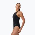 Speedo Racer Zip női egyrészes fürdőruha beépített melltartóval antracit antracit 8