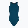 Női egyrészes fürdőruha Speedo Racer Zip with Built in Swim Bra dark teal