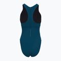 Női egyrészes fürdőruha Speedo Racer Zip with Built in Swim Bra dark teal 2