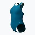 Női egyrészes fürdőruha Speedo Racer Zip with Built in Swim Bra dark teal 8