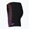 Férfi úszó jammer Speedo Duo Logo Print Mid Jammer black/coral sands/neon violet 3