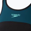 Speedo női egyrészes fürdőruha High Neck Splice Cross Back sötét teal színben 3