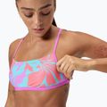 Speedo Allover Digital Crossback fürdőruha Crop Top caluna virágos/arctic glass 6