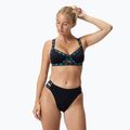 Női kétrészes fürdőruha Speedo Solid Logo Elasztikus magas derekú alsó speedo fekete 6