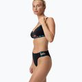 Női kétrészes fürdőruha Speedo Solid Logo Elasztikus magas derekú alsó speedo fekete 8