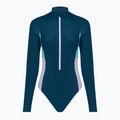 Speedo női egyrészes fürdőruha Zip Colorblock sötét színű teal