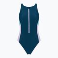 Speedo női egyrészes fürdőruha Zip Colorblock sötét színű teal