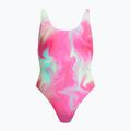 Női egyrészes fürdőruha Speedo Flu3nte Printed Convertible coral sands