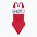 Speedo Colourblock Racerback női egyrészes fürdőruha nagy kockázatú piros