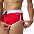 Férfi Speedo Jetstream Retro Logo Brief magas kockázatú piros fürdőnadrág 4