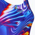 Női egyrészes fürdőruha Speedo Placement Digital Powerback molten blend/cobalt pop 3