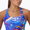 Női egyrészes fürdőruha Speedo Placement Digital Powerback molten blend/cobalt pop 5