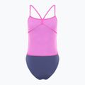 Speedo Placement Digital Vback balance blend/hapuna kék női egyrészes fürdőruha 2