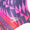 Speedo Placement Digital Vback balance blend/hapuna kék női egyrészes fürdőruha 3