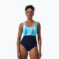 Női egyrészes fürdőruha Speedo Shaping Contour Eclipse Printed true navy/berry 5